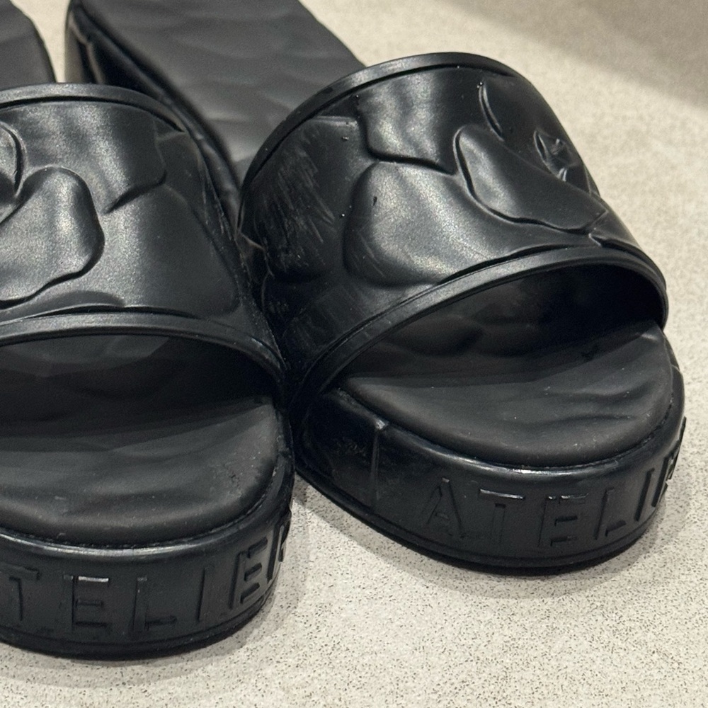 Valentino Atelier Flower Embossed Sandals